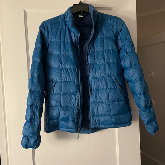 REI lightweight down Blue Puffer Jacket - Picture 1 of 2